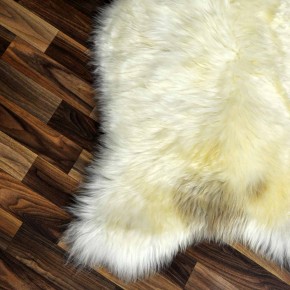 XL ÖKO Schaffell Lammfell beige braun 115x70 Kamin Fell #8194