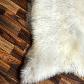 XXL ÖKO Schaffell Lammfell beige braun 125x75 Teppich Geschenk #8198