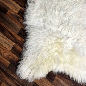 XL ÖKO Schaffell Lammfell beige braun 115x75 Kamin Fell #8202