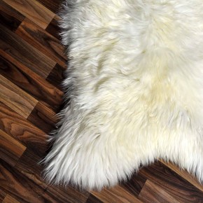 XXL ÖKO Schaffell Lammfell beige braun 120x75 Kamin Fell #8203