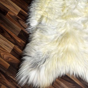 XXL ÖKO Schaffell Lammfell beige braun 125x80 Teppich Geschenk #8207