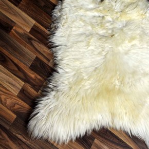 XXL ÖKO Schaffell Lammfell beige braun 120x80 Kamin Fell #8209