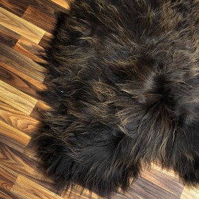 XXXL ÖKO Island Schaffell Lammfell rost braun 130x90 Perchten #8248