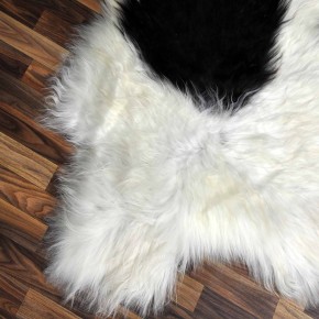 XXL ÖKO Island Schaffell beige schwarzbraun 125x80 Lammfell #8280