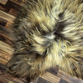 XXL ÖKO Island Schaffell Lammfell rost braun 120x80 Perchten #8325