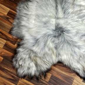 XXL ÖKO Island Schaffell grau beige schwarzbraun 120x75 Lamm #8348