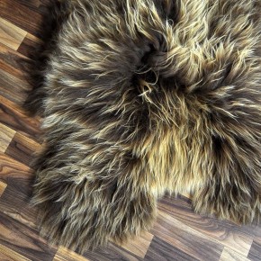 XL ÖKO Island Schaffell Lammfell rost braun 115x80 Perchten #8390