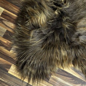 ÖKO Island Schaffell Lammfell rost braun 105x70 Krampus #8396