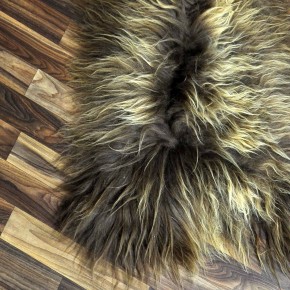 ÖKO Island Schaffell Lammfell rost braun 95x65 Krampus #8400