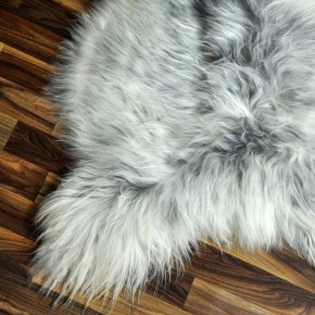 ÖKO Island Schaffell grau schwarzbraun 105x75 Lammfell #8419