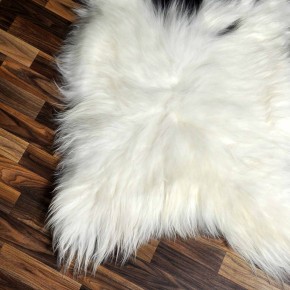 XXXL ÖKO Island Schaffell beige schwarzbraun 130x80 Krampus #8466