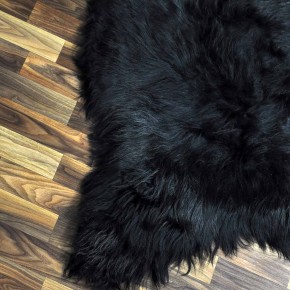 XXXL ÖKO Island Schaffell schwarzbraun grau 130x85 Geschenk #8478