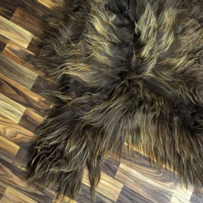 XXXL ÖKO Island Schaffell Lammfell rost braun 130x80 Krampus #8482