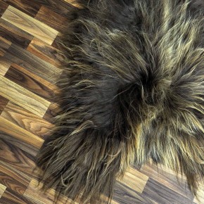 XXL ÖKO Island Schaffell Lammfell rost braun 125x85 Krampus #8484