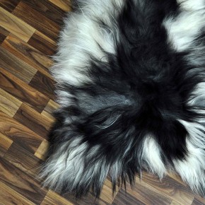 XXXL ÖKO Island Schaffell beige schwarzbraun 130x75 #8522