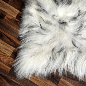 XL ÖKO Island Schaffell beige schwarzbraun 110x80 #8601