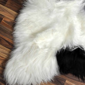 XL ÖKO Island Schaffell beige schwarzbraun 115x80 #8608