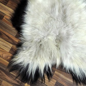 XL ÖKO Island Schaffell beige schwarzbraun 115x70 #8645