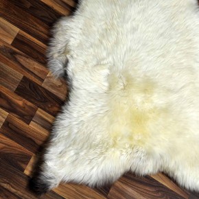 XL ÖKO Schaffell Lammfell beige braun 115x75 Kamin Fell #8696