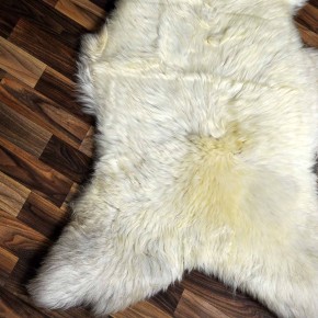 XXL ÖKO Schaffell Lammfell beige braun 125x75 Sheepskin #8697