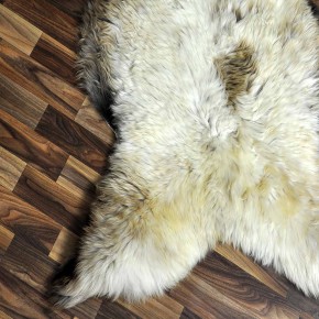 XXL ÖKO Schaffell Lammfell beige braun 125x75 Sheepskin #8717