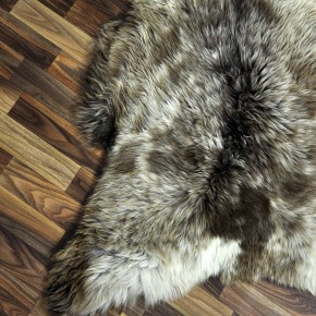 XXL ÖKO Schaffell Lammfell beige braun 125x85 Kamin Fell #8729