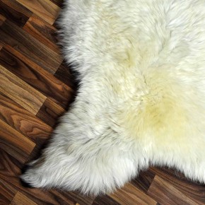 XL ÖKO Schaffell Lammfell beige braun 115x75 Katzenbett #8732