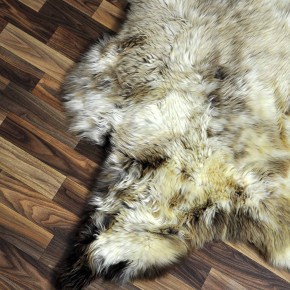XXL ÖKO Schaffell Lammfell beige braun 120x80 Sheepskin #8748