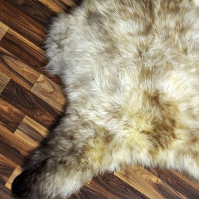 XL ÖKO Schaffell Lammfell beige braun 110x75 Sheepskin #8781