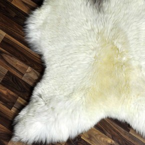 XL ÖKO Schaffell Lammfell beige braun 110x85 Hundebett #8786