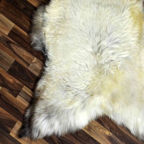 XL ÖKO Schaffell Lammfell beige braun 115x80 Hundebett #8787