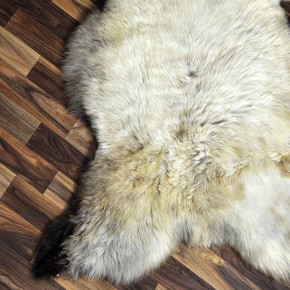 XXL ÖKO Schaffell Lammfell beige braun 120x75 Sheepskin #8794