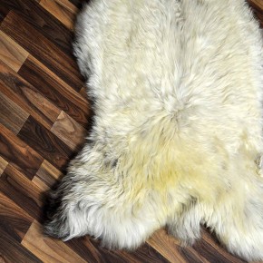 XXL ÖKO Schaffell Lammfell beige braun 125x80 Sheepskin #8829