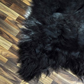 XXXL ÖKO Island Schaffell schwarzbraun weiß 130x80 Geschenk #8864