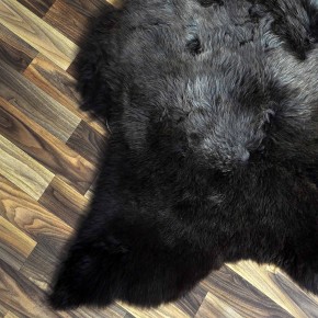 XXL ÖKO Schaffell Lammfell braun grau 120x85 Sheepskin #8878