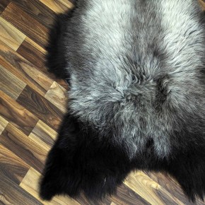 XL ÖKO Schaffell Lammfell braun grau 115x75 Sheepskin #8881