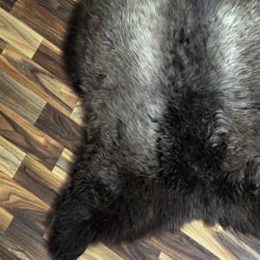 XXL ÖKO Schaffell Lammfell braun grau 120x75 Sheepskin #8887