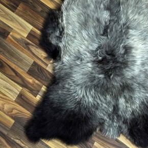 XXL ÖKO Schaffell Lammfell braun grau 120x80 Sheepskin #8890