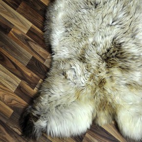 XXXL ÖKO Schaffell Lammfell beige braun 130x80 Sheepskin #8897