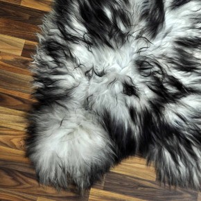 XXL ÖKO Island Schaffell grau schwarzbraun 120x75 #8928