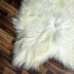 XXXL ÖKO Island Schaffell beige schwarzbraun 130x85 #8930