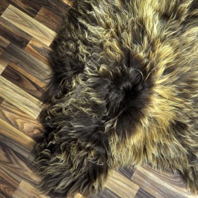 XXXL ÖKO Island Schaffell Lammfell rost braun 130x80 Krampus #8945