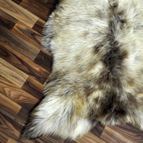 XXL ÖKO Schaffell Lammfell beige braun 125x80 Sheepskin #8960