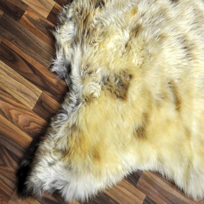 XXL ÖKO Schaffell Lammfell beige braun 120x85 Sheepskin #8985