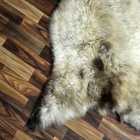 XXL ÖKO Schaffell Lammfell beige braun 120x70 Sheepskin #8989