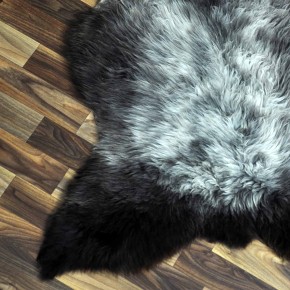 ÖKO Schaffell Lammfell braun grau 105x70 Sheepskin #8993