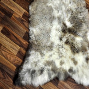 XXL ÖKO Schaffell Lammfell beige braun 120x80 Sheepskin #9001