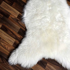 XXL ÖKO echtes Schaffell Lammfell weiß 125x80 Geschenk #9005