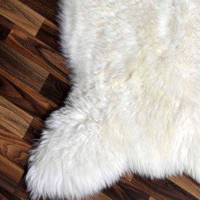 XL ÖKO echtes Schaffell Lammfell weiß 115x75 Geschenk #9011