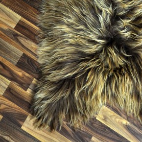 ÖKO Island Schaffell Lammfell rost braun 100x70 Krampus #9020